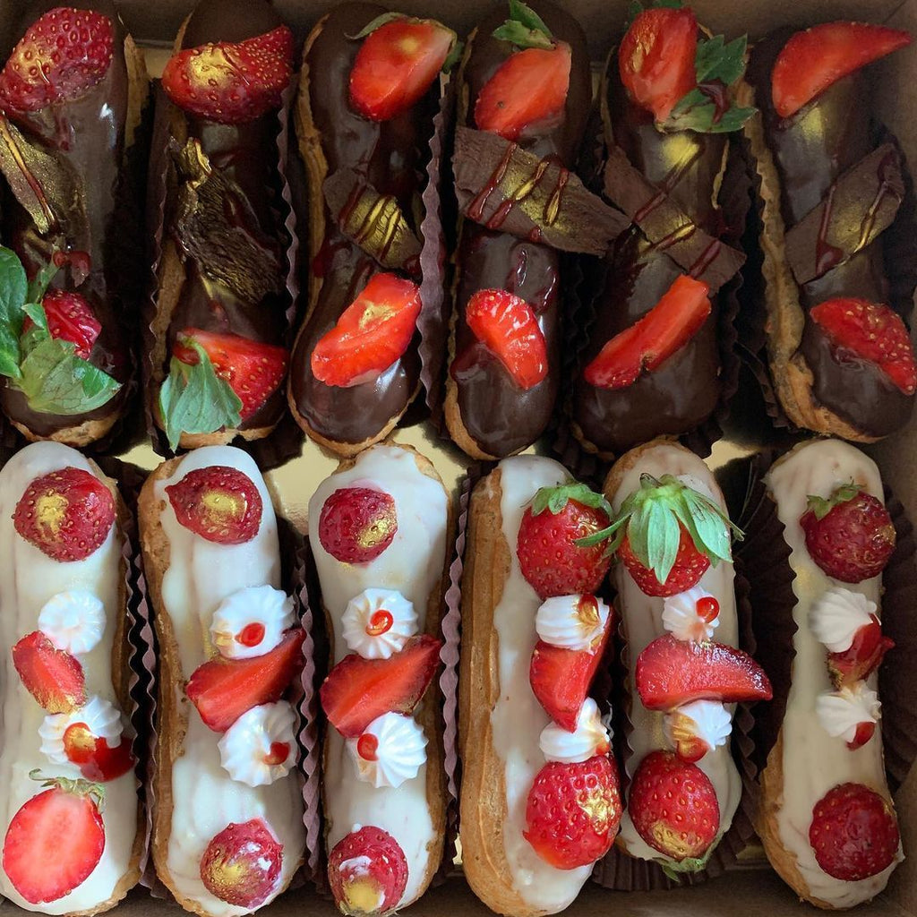 I feel so happy looking at these eclairs! They are absolutely yum