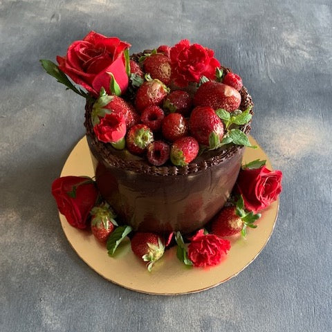 Rustic Chocolate And Berries