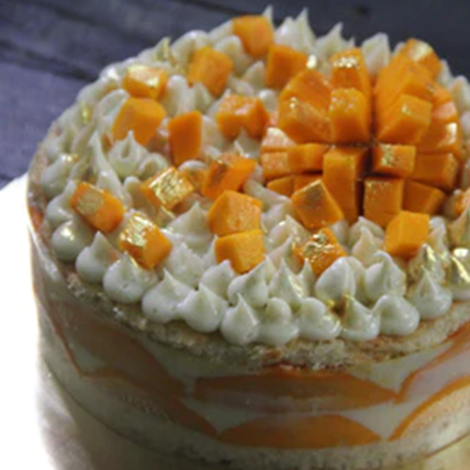 Mango And Cream Cake