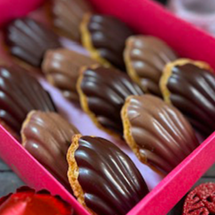 Chocolate Coated Madeleines