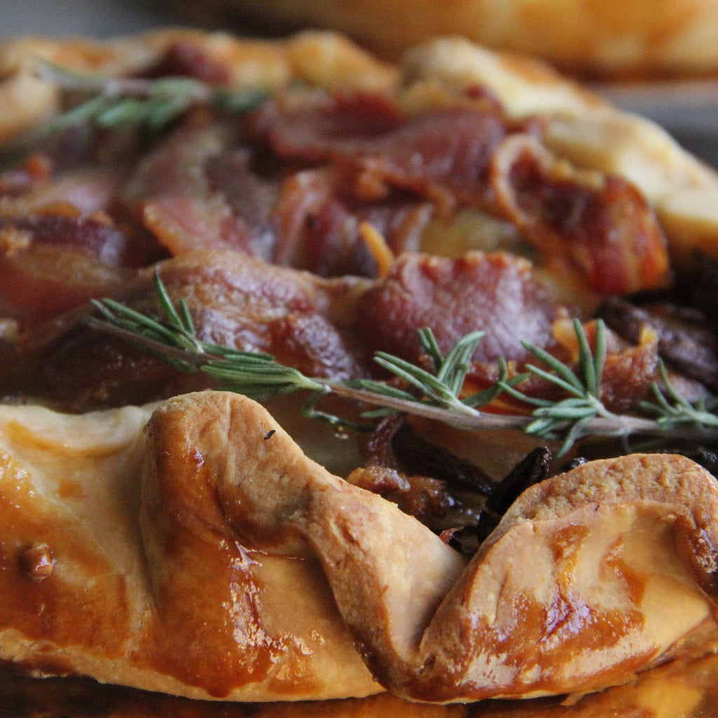 Bacon And Caramelised Onions Galette